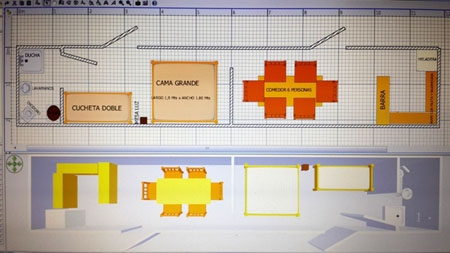 Equipos sobre Trineos 5.70 x 2.30 mts.