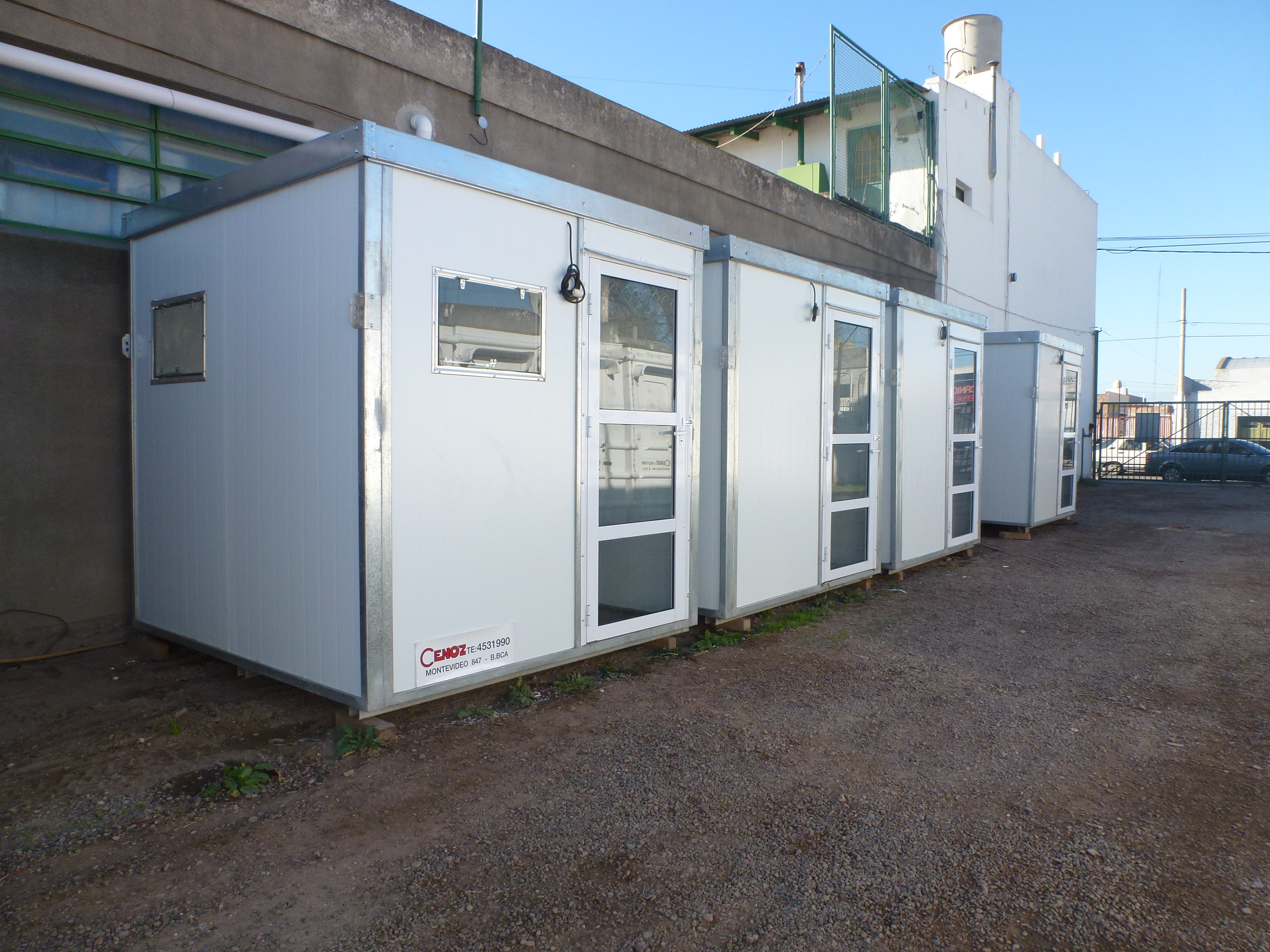 Módulos portátiles habitacionales y oficinas de obra en contenedores